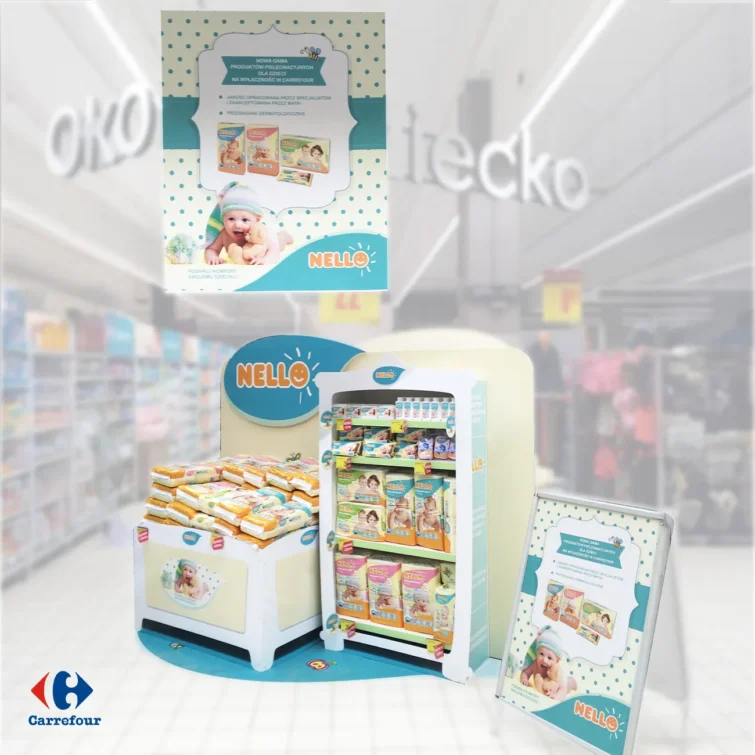 Carrefour stoisko targowe Plaskotaart