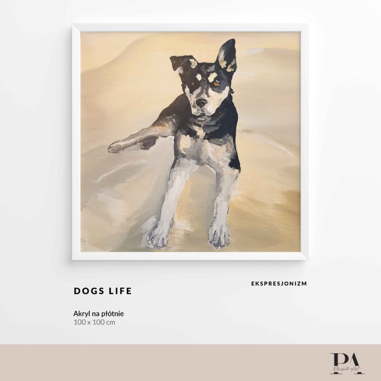 MALARSTWO_PLASKOTAART_DOG